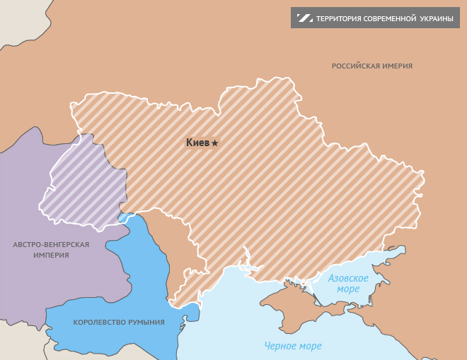 1913 - государства на месте современной Украины